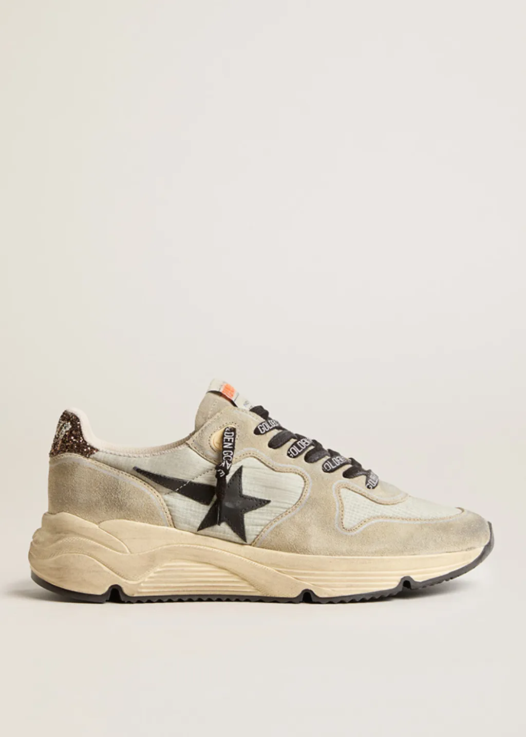 Golden Goose Deluxe Brand Running Sole in Ice & Taupe