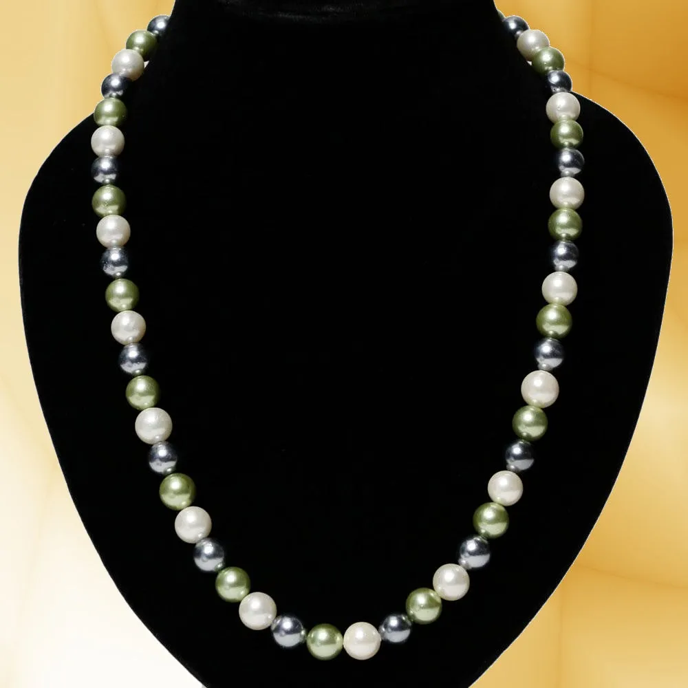 Imeora Multicolor 10mm Shell Pearl Necklace