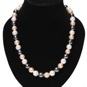 Imeora Multicolor 12mm Shell Pearl Necklace