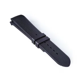 Integrated Rubber Strap - Black