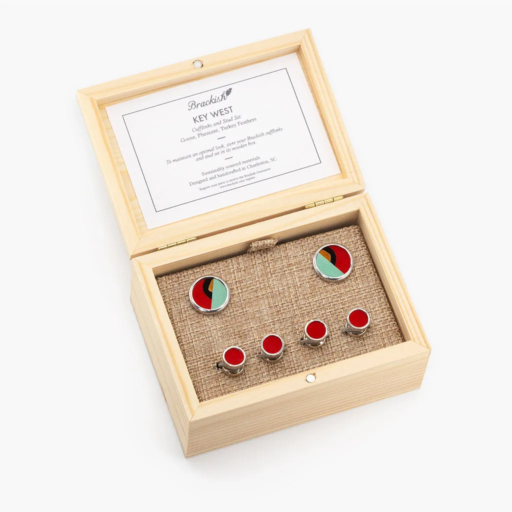 Key West Cufflink & Studs Set