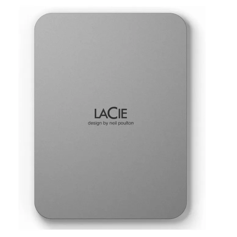 LaCie Moon Silver 1TB/2TB/4TB/5TB Mobile Drive  V2 USB-C with rescue 2.5 External Hard Drive Portable HDD