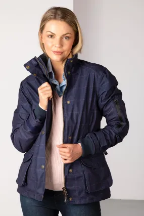 Ladies Tweed Print Shooting Jacket - Danby