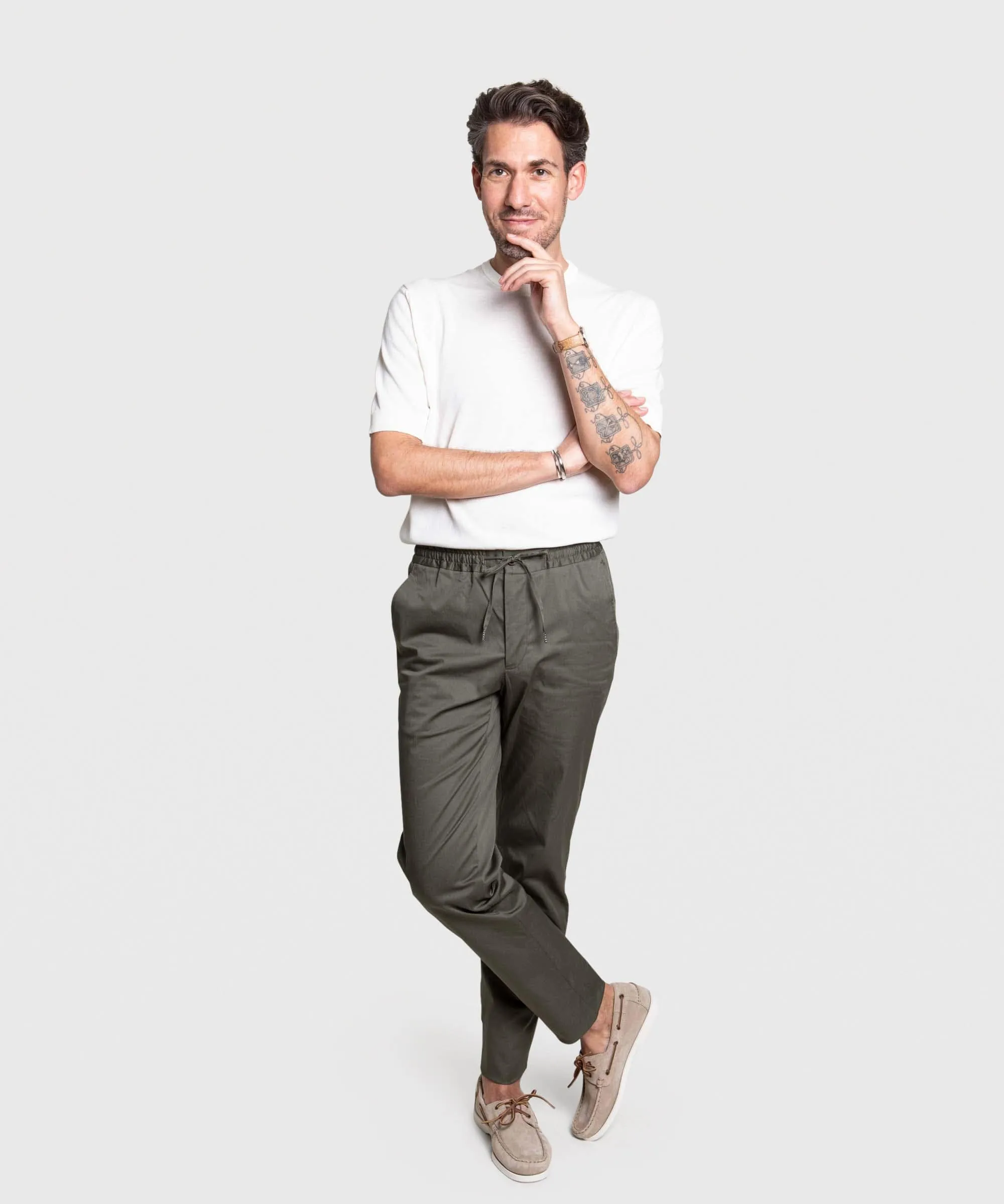 Light Cotton Weekend Trousers