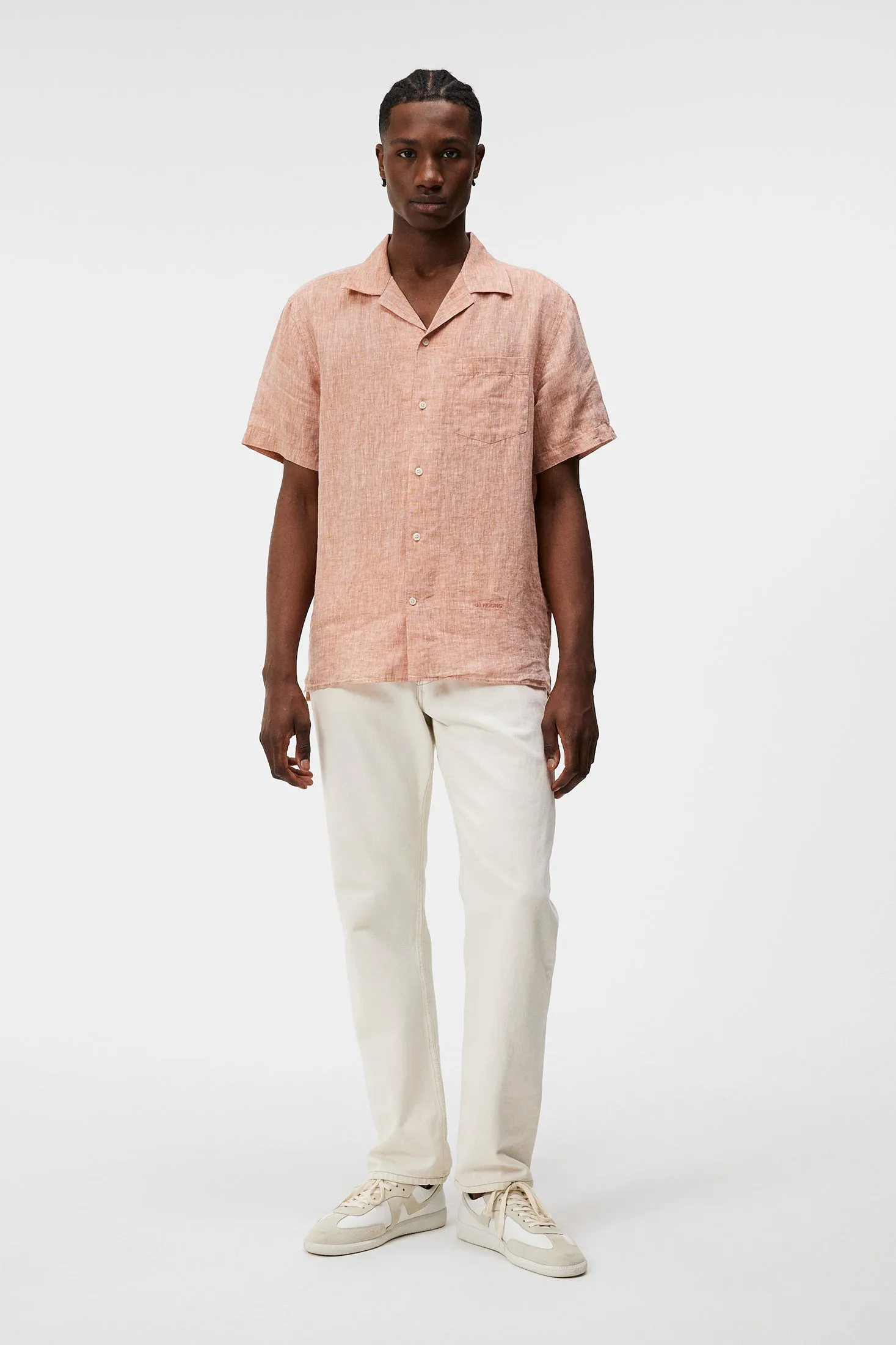 Linen Melange Short Sleeve Shirt