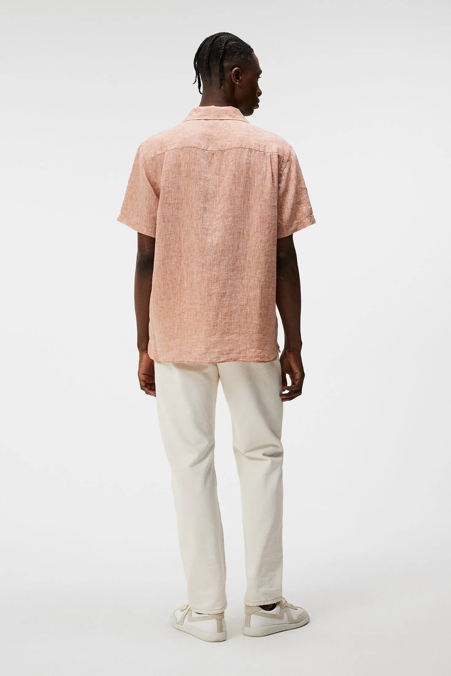 Linen Melange Short Sleeve Shirt