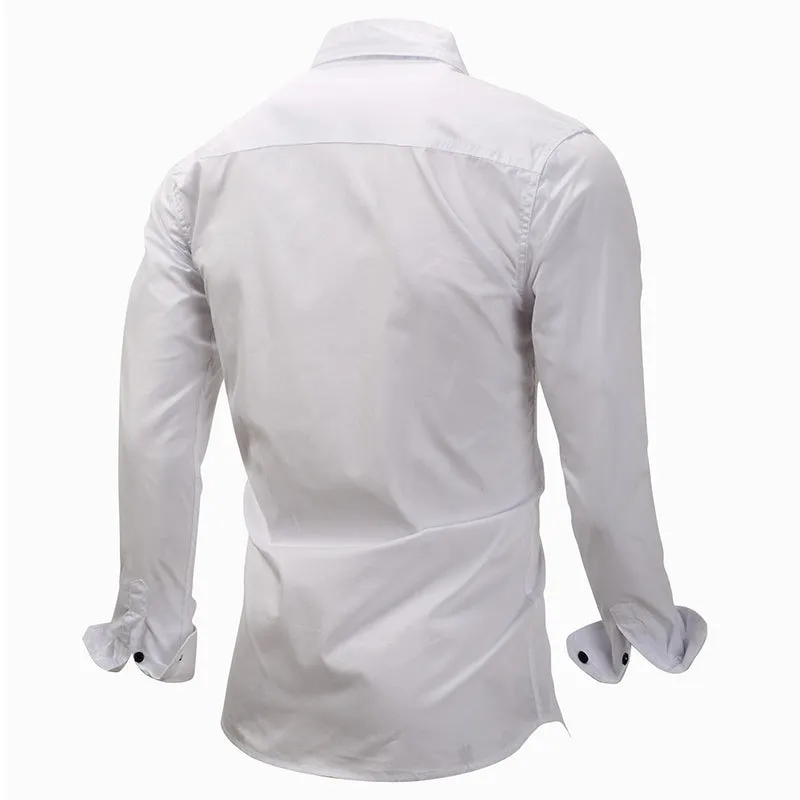 Long Sleeve Lapel Outdoor Shirt Cotton Casual Pocket Men Shirt