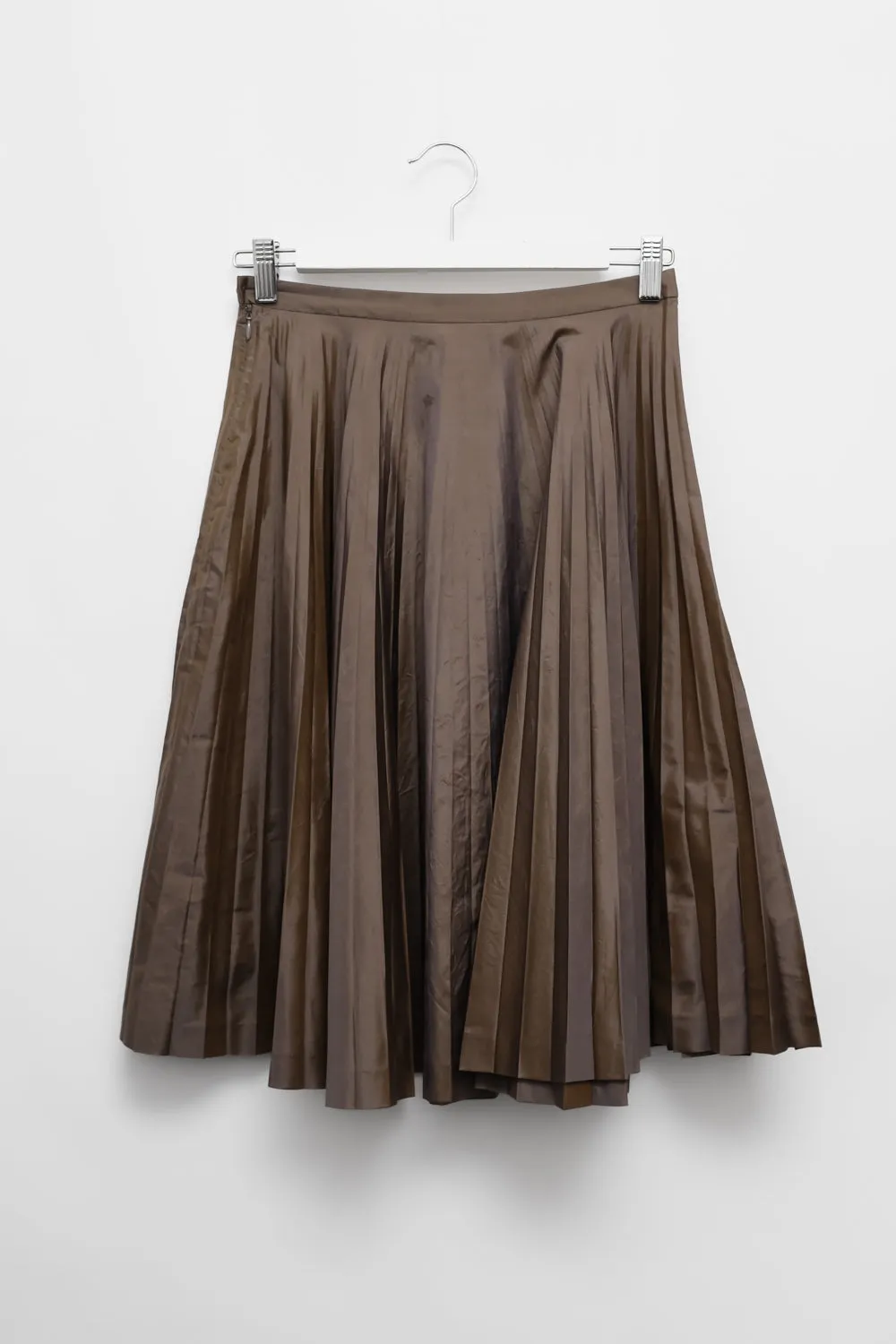 MARGARET HOWELL SILK METALLIC SKIRT