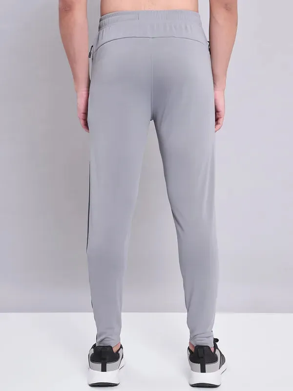 Men Colorblock Slim Fit Trackpants with TECHNO DRY