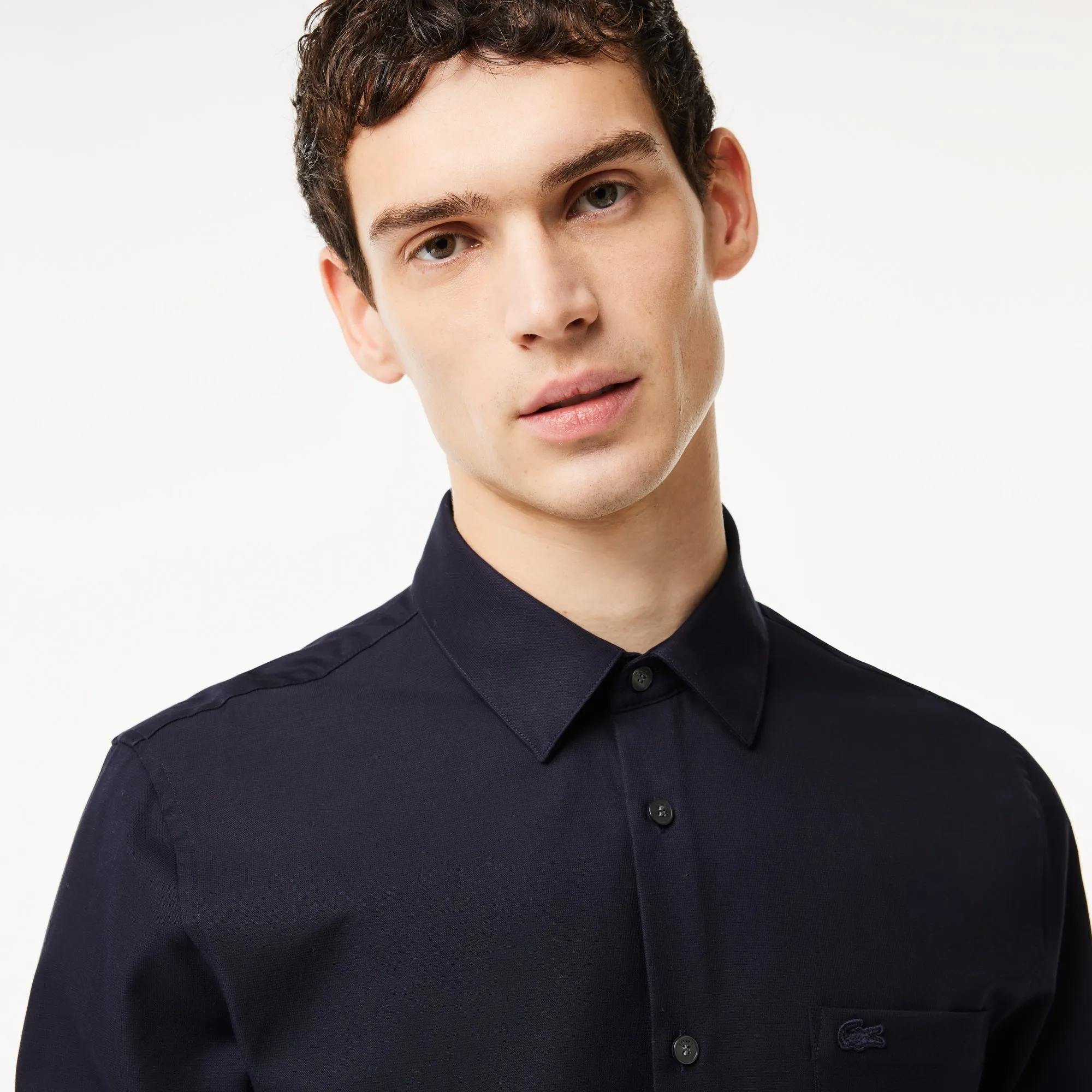 Men's Regular Fit Solid Cotton Shirt