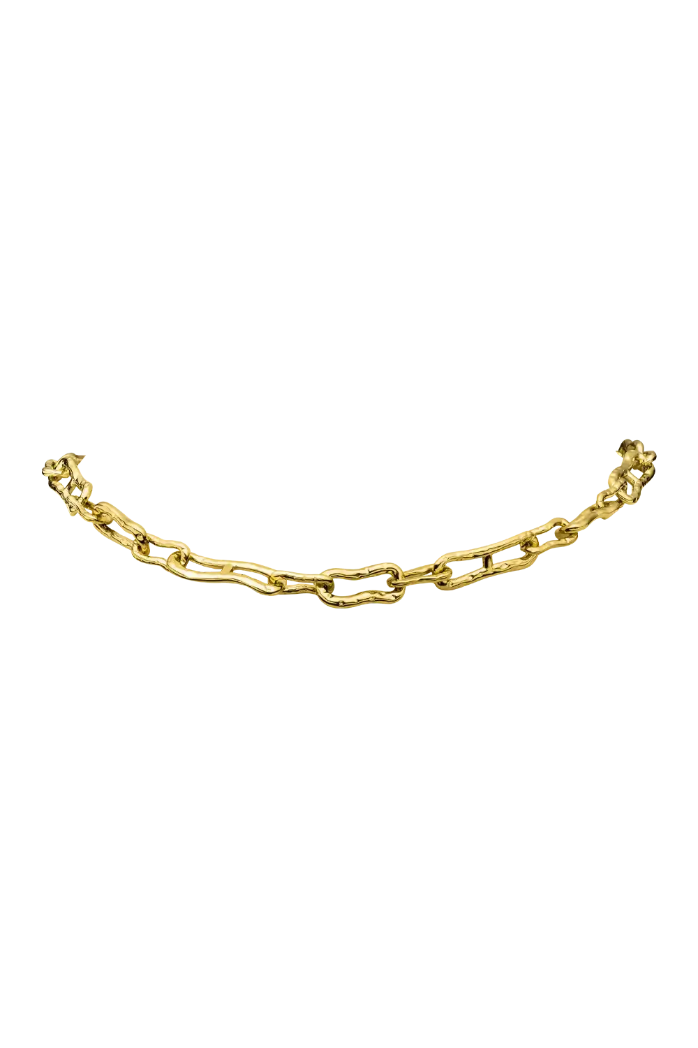 Molten Chunky Necklace 14K Gold Plated