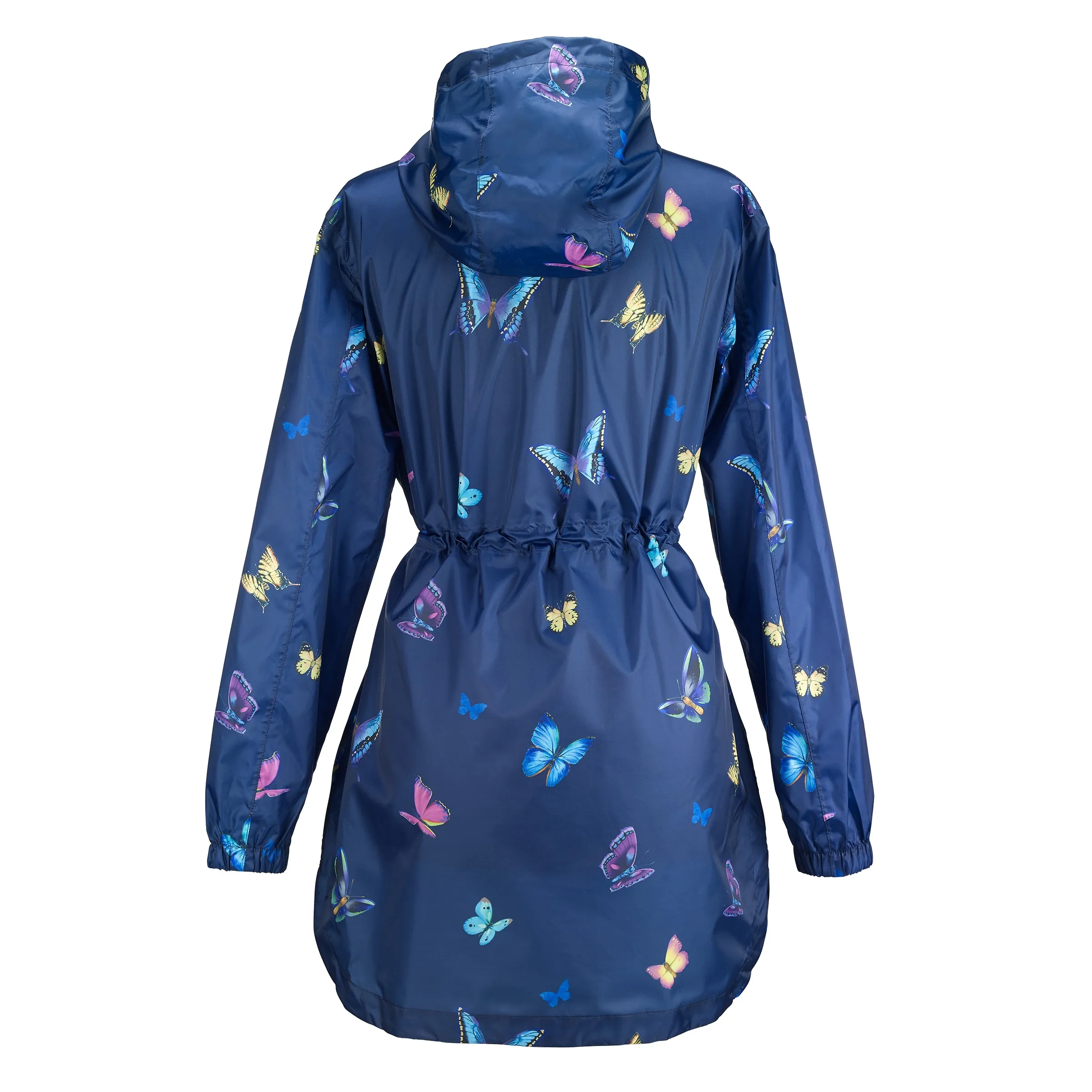 Navy-Butterfly Soft Shell Raincoat