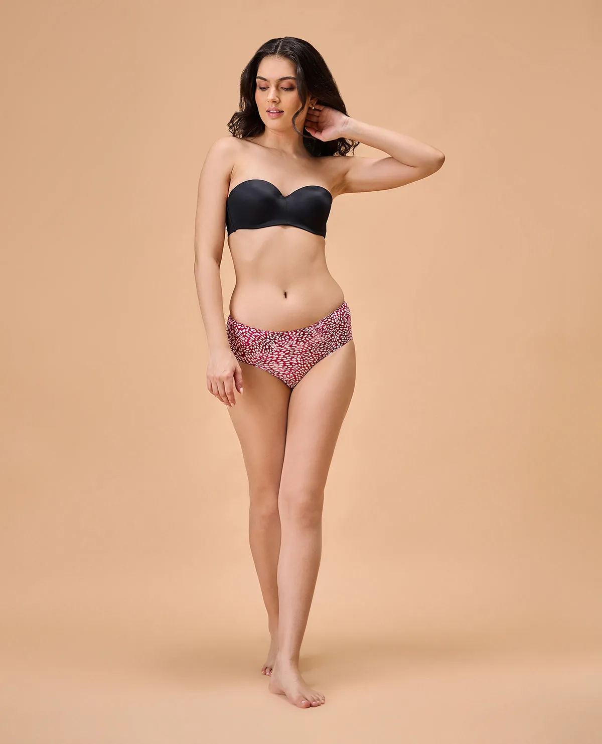 Nykd By Nykaa Bonded No VPL Hipster-NYP209-Red bud mango