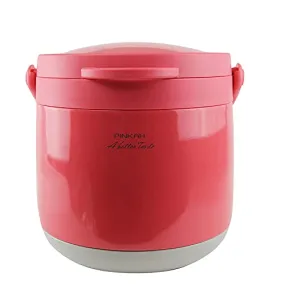 (PINKAH) Double Wall Stainless Steel Magic Thermal Cooker(4.2L) - Red