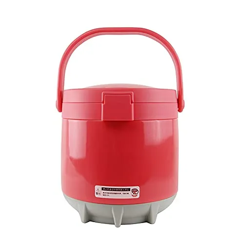 (PINKAH) Double Wall Stainless Steel Magic Thermal Cooker(4.2L) - Red