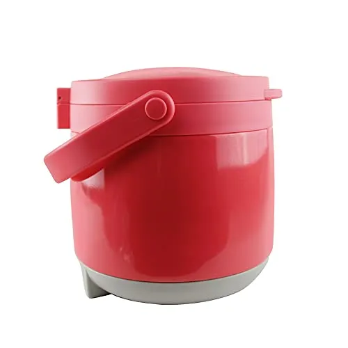 (PINKAH) Double Wall Stainless Steel Magic Thermal Cooker(4.2L) - Red