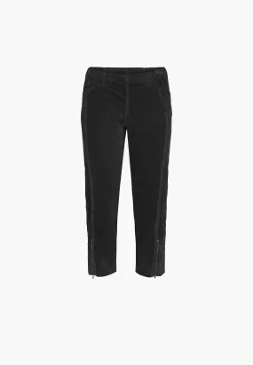 Piper Regular corduroy Crop - Black