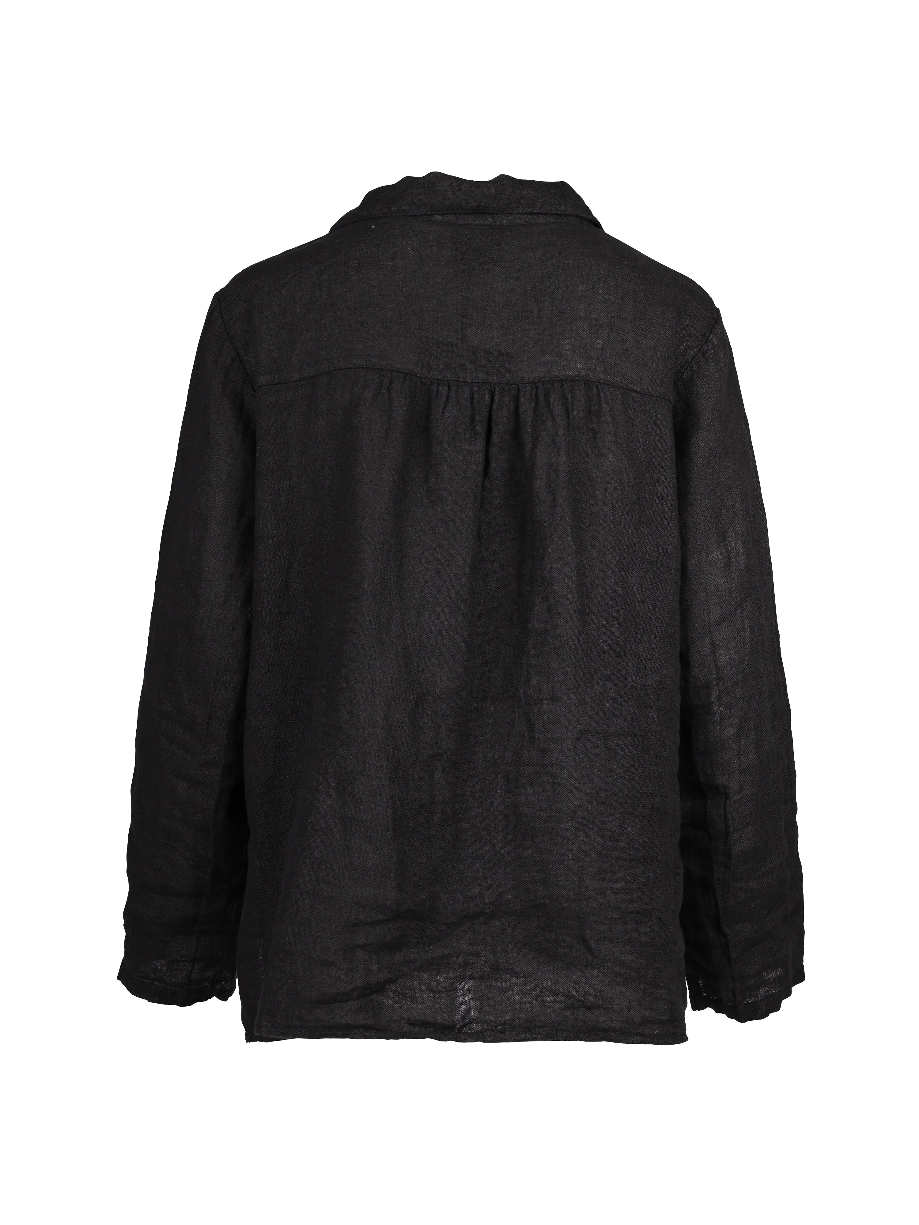 POLETTE linen shirt - Black