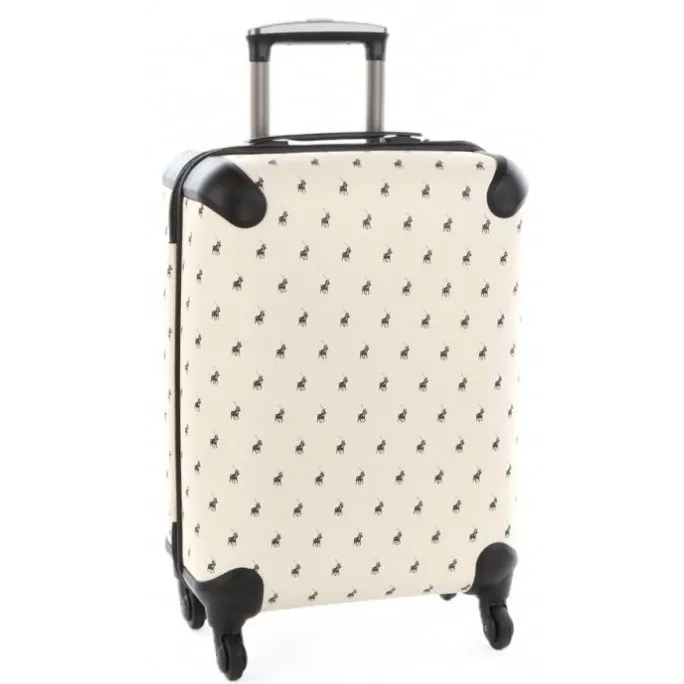 Polo Classic Double Pack Cabin 4 Wheel Trolley Case Beige