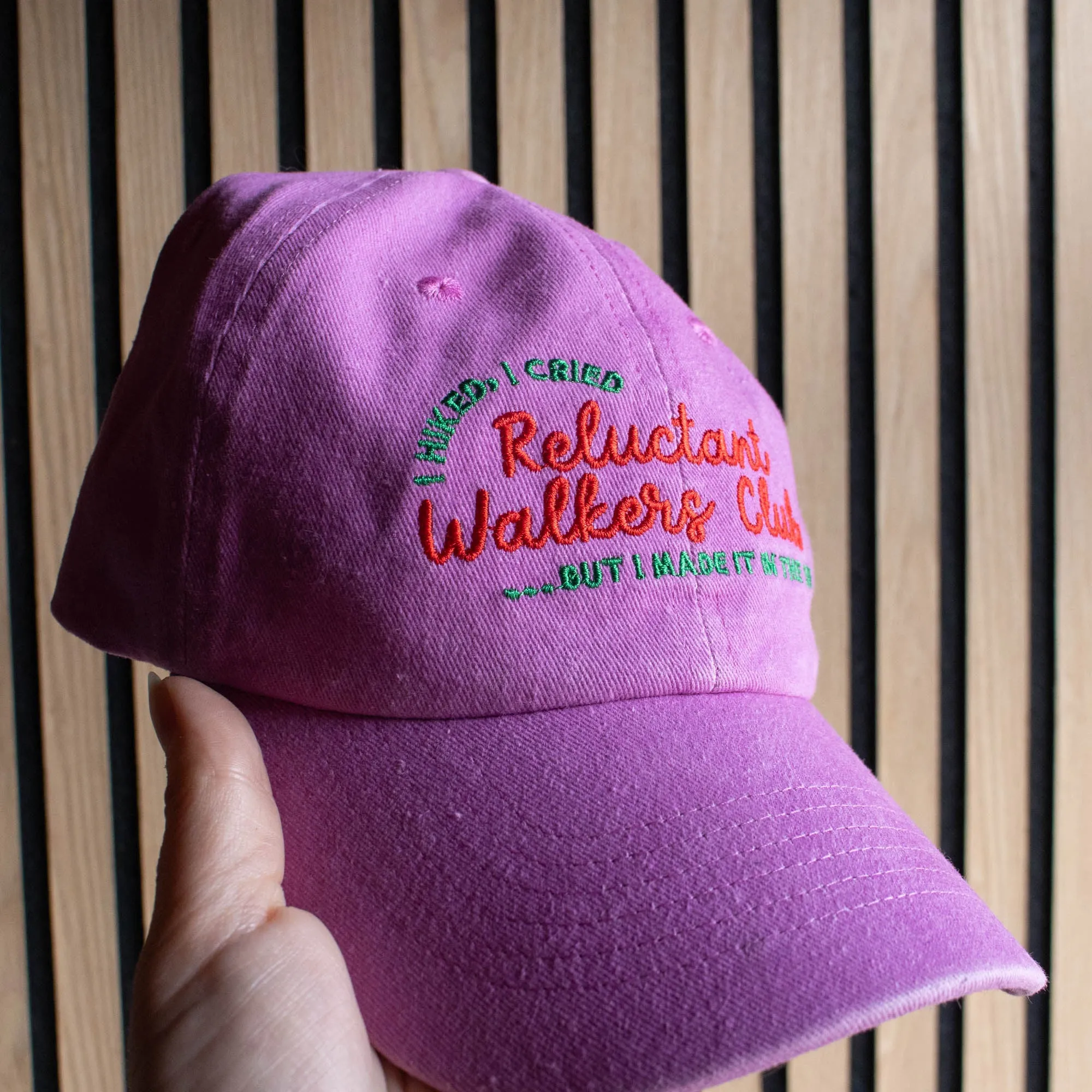 Reluctant Walkers Club Purple Cap