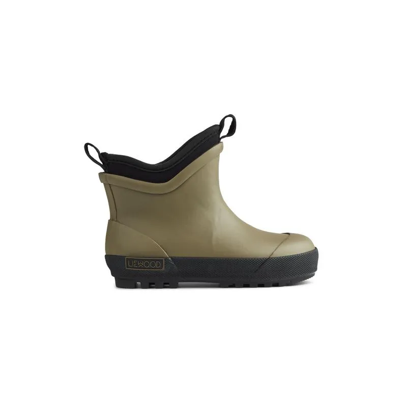 Ruby Hybrid Warm Rain Boots-Khaki