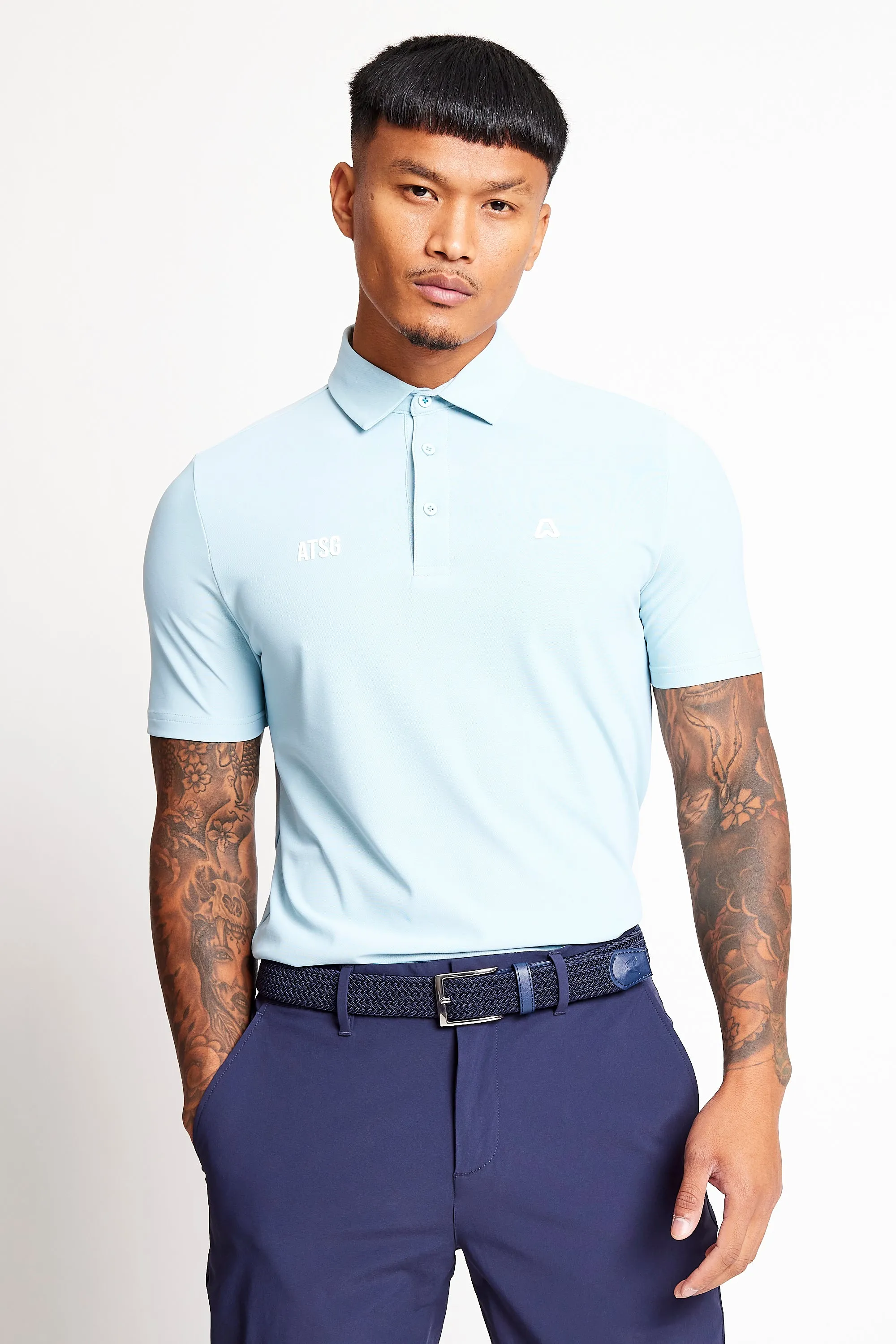 Slim Fit Polo  - Baby Blue