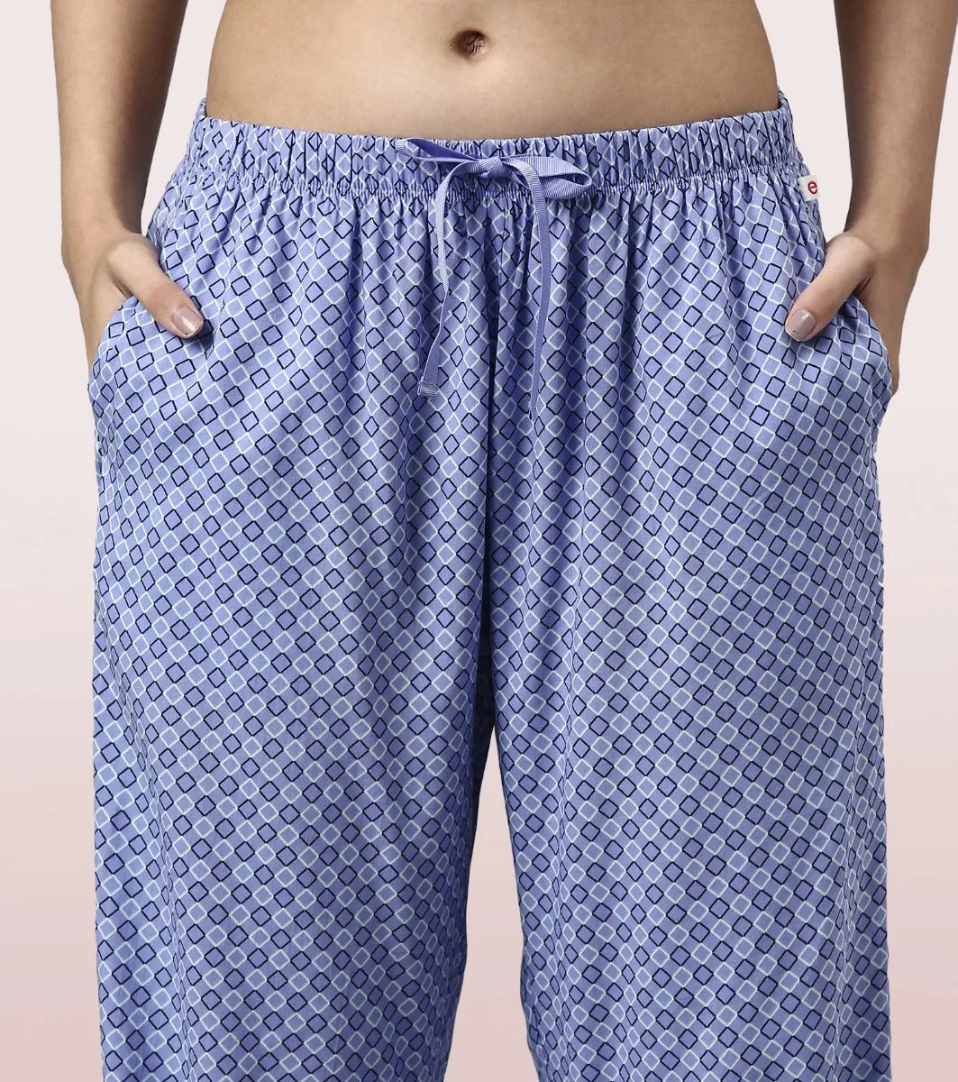 Slounge Pant Set | Modal Woven Printed Shirt And Pant Set