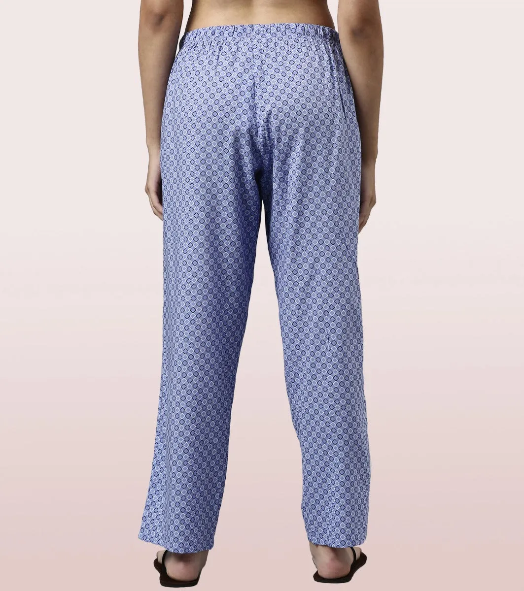 Slounge Pant Set | Modal Woven Printed Shirt And Pant Set