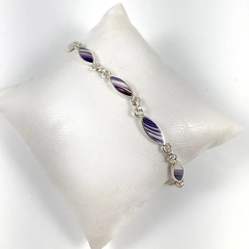 Wampum & Sterling Silver Bracelet