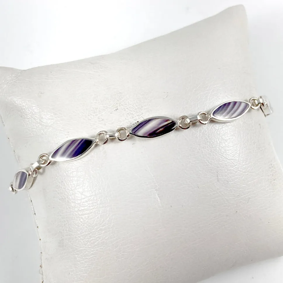 Wampum & Sterling Silver Bracelet