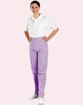 Women's Back Elasticated Trousers - Lilac