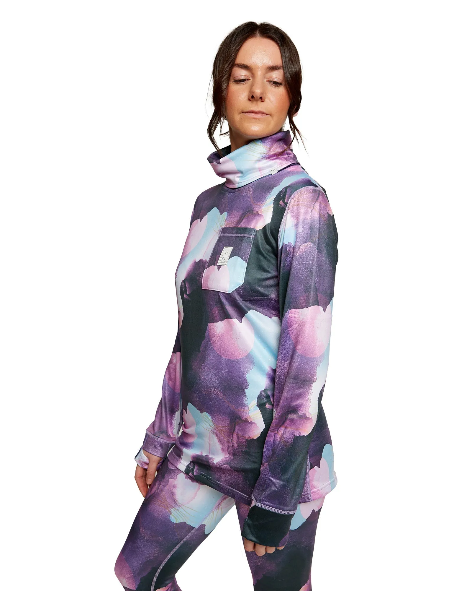 WOMENS PARK LIFE FUNNEL NECK - WATERCOLOUR UNIVERSE