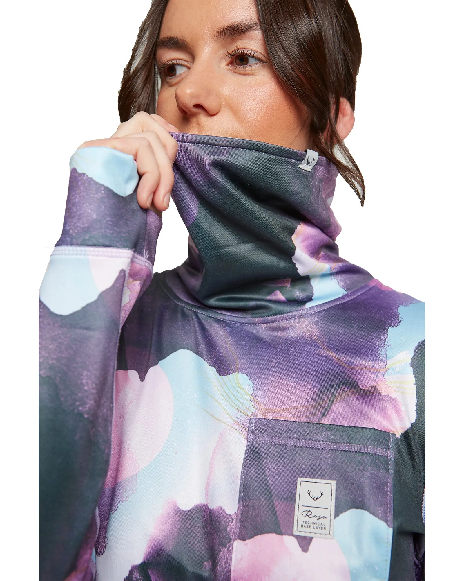 WOMENS PARK LIFE FUNNEL NECK - WATERCOLOUR UNIVERSE